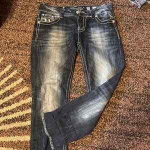 Miss Me Easy Cropped Jeans